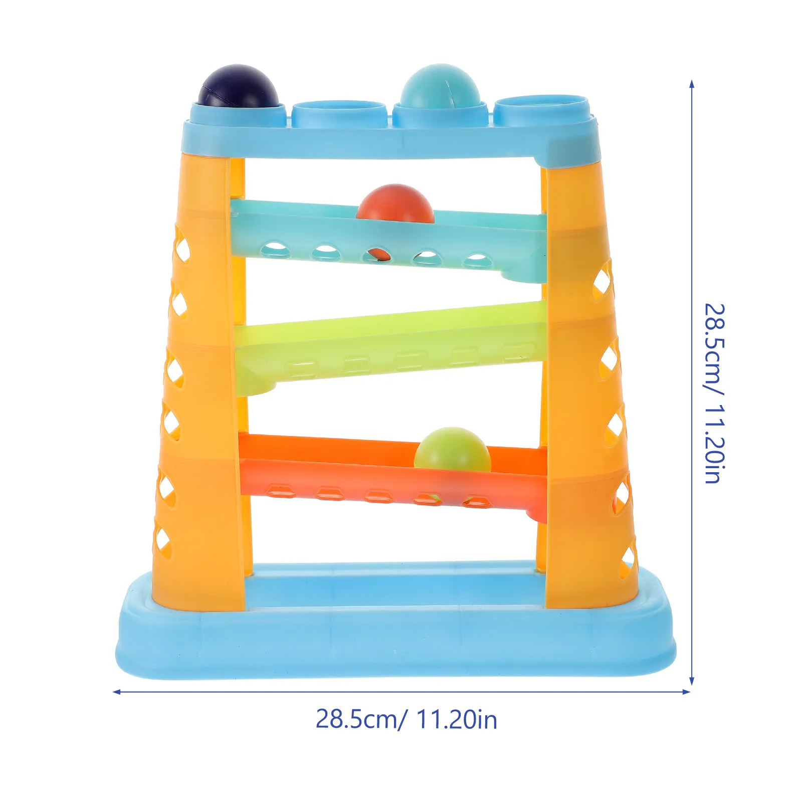 1Set Pounding Ball Educational Hammer Beating Set for Kids Early Development Baby Muscle Training Colorful Ball Drop Ramp Fun