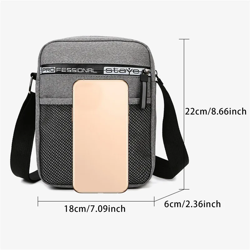 Men\'s Waterproof Messenger Bag Crossbody Shoulder Bags Fashion Oxford Casual Handbags For Work Business Satchel Purse Handbag