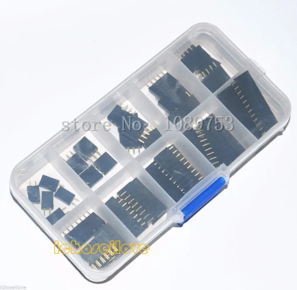 50PCS Single Row 2.54mm Pitch Female Straight Header Strip Socket Connector Kit