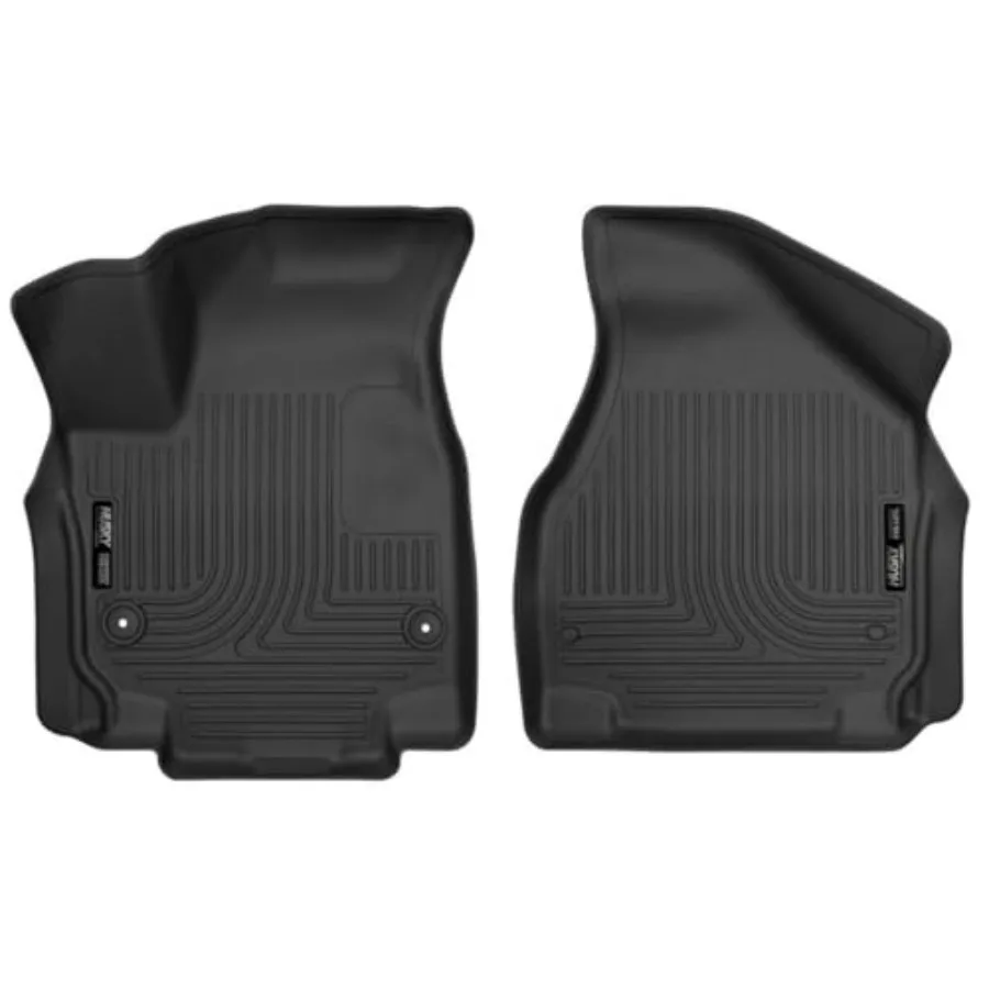 

Weatherbeater Floor Mats for 2017-2025 Chrysler Pacifica Touring Touring L and 2020-2025 Chrysler Voyager Front Row 2-Piece Bla
