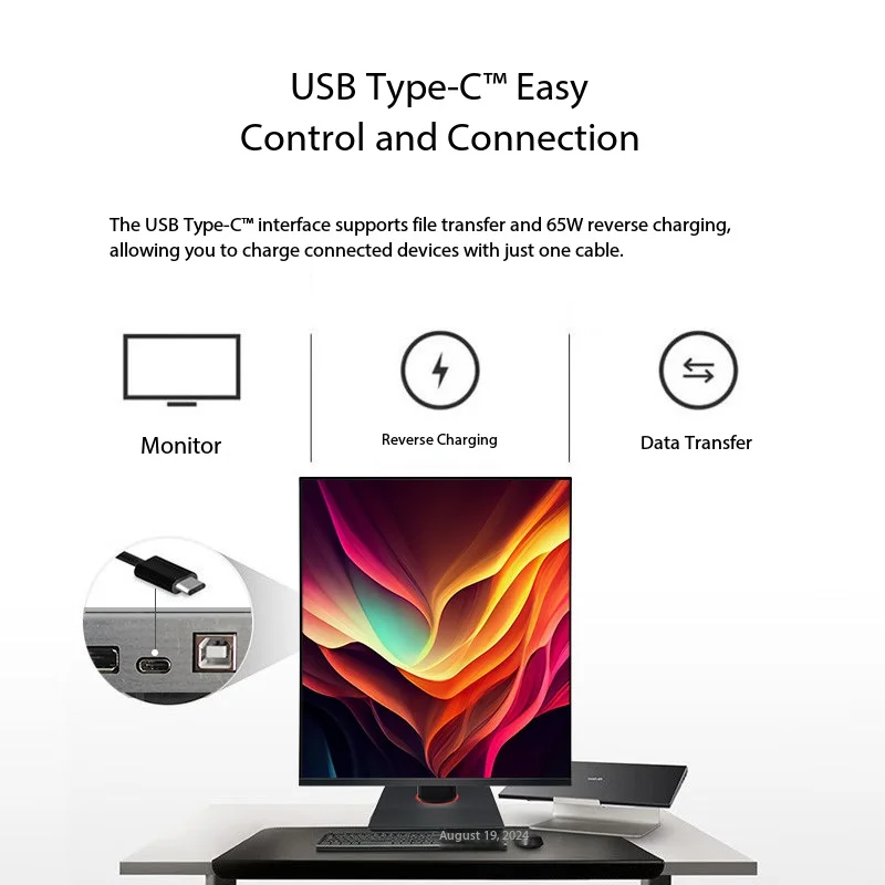 27.6 inch2Khigh definition Rubik's Cubescreen monitor PBP split screen professional design drawing desktop computer MAC external