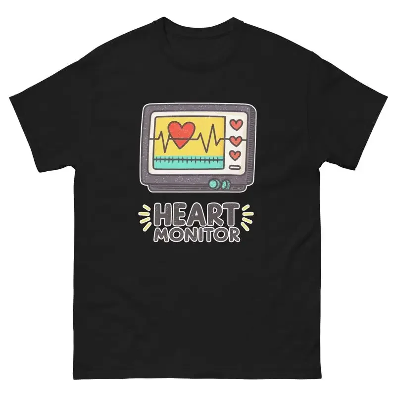 Heart Monitor Hospital Health Medical Safety T Shirt