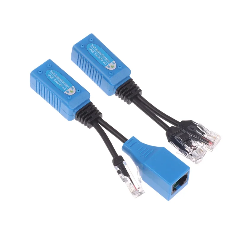 1Set POE كابل كيت RJ45 الفاصل الموحد CCTV POE كابل محول كابل الطاقة السلبي لكاميرا IP