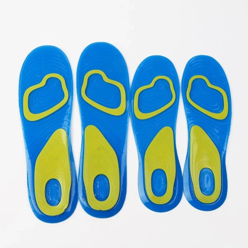 Silicone Non-Slip Gel Soft Sport Shoe Insoles Massaging Insole Orthopedic Foot Care For Feet Shoes Sole Shock Absorption Pads