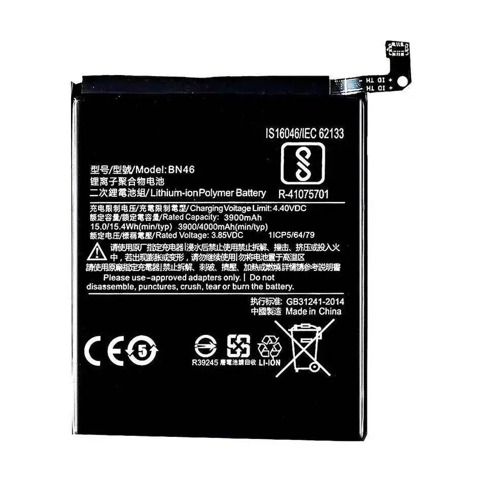 Batteria per telefono cellulare Xiaomi Redmi Note 6 Not 7 Note8 8T BN46 Note6 di lunga durata 4000Mah