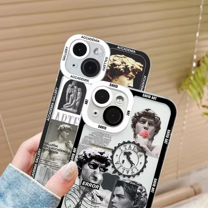 Great Art Aesthetic David Soft Case for Moto E20 E4 Plus E40 E30 E5 E6 E6S E7 Edge 20 Lite G G200 G30 G20 G10 G4 Play G41 G22