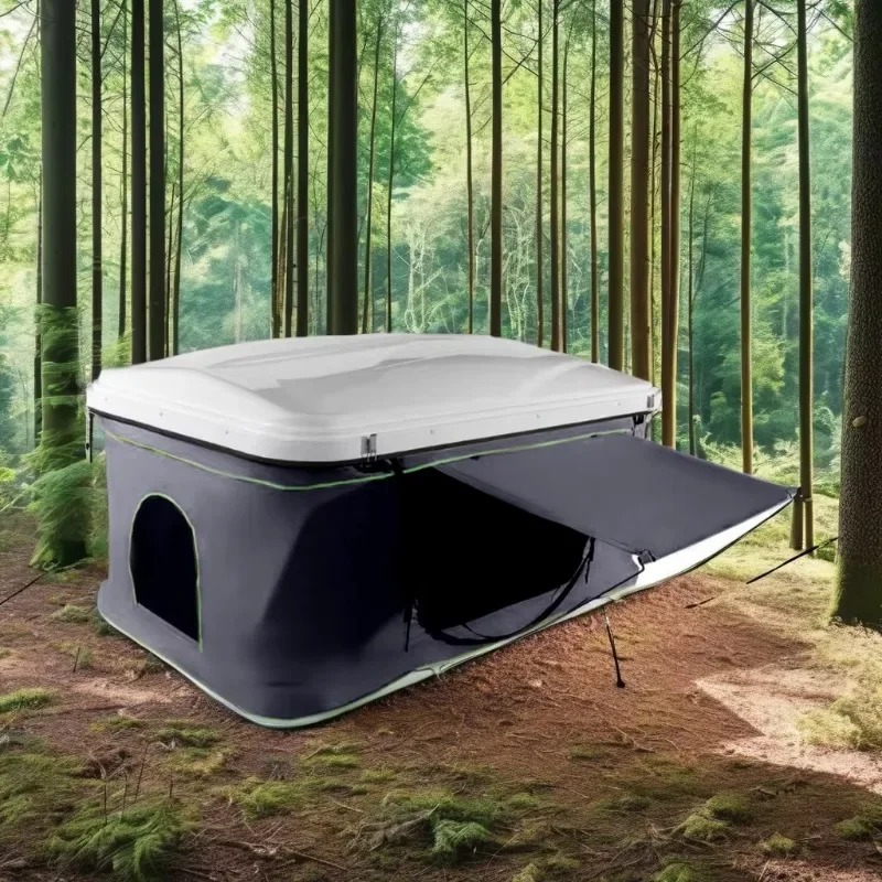 

2-Person Roof Top Tent for Cars Single Layer Oxford Fabric with Aluminum and Fiberglass Poles