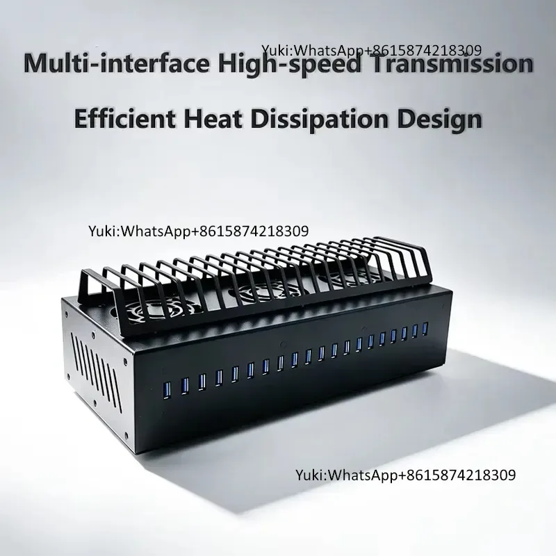 ODM USB 3.0 Hub Fast Speed 20 in 1 USB Splitter Expansion Metal Hub & Charger 5Gbps