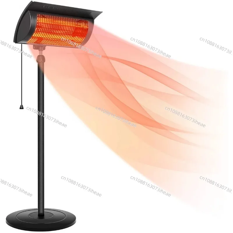 Calentador Vertical para terraza, tubo calefactor infrarrojo de fibra de carbono, terraza, balcón exterior, patio con sobrecalentamiento con control remoto