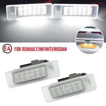 Renault Koleos Clio Logan Sandero Talisman Trafic stanga 삼성 화이트 라이센스 플레이트 라이트 어셈블리 용 LED 번호판 램프