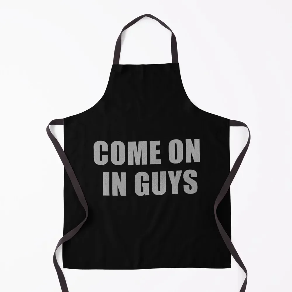 

Come On In Guys (Silver) Apron painting cleanings chef for man For Nail Stylist Apron