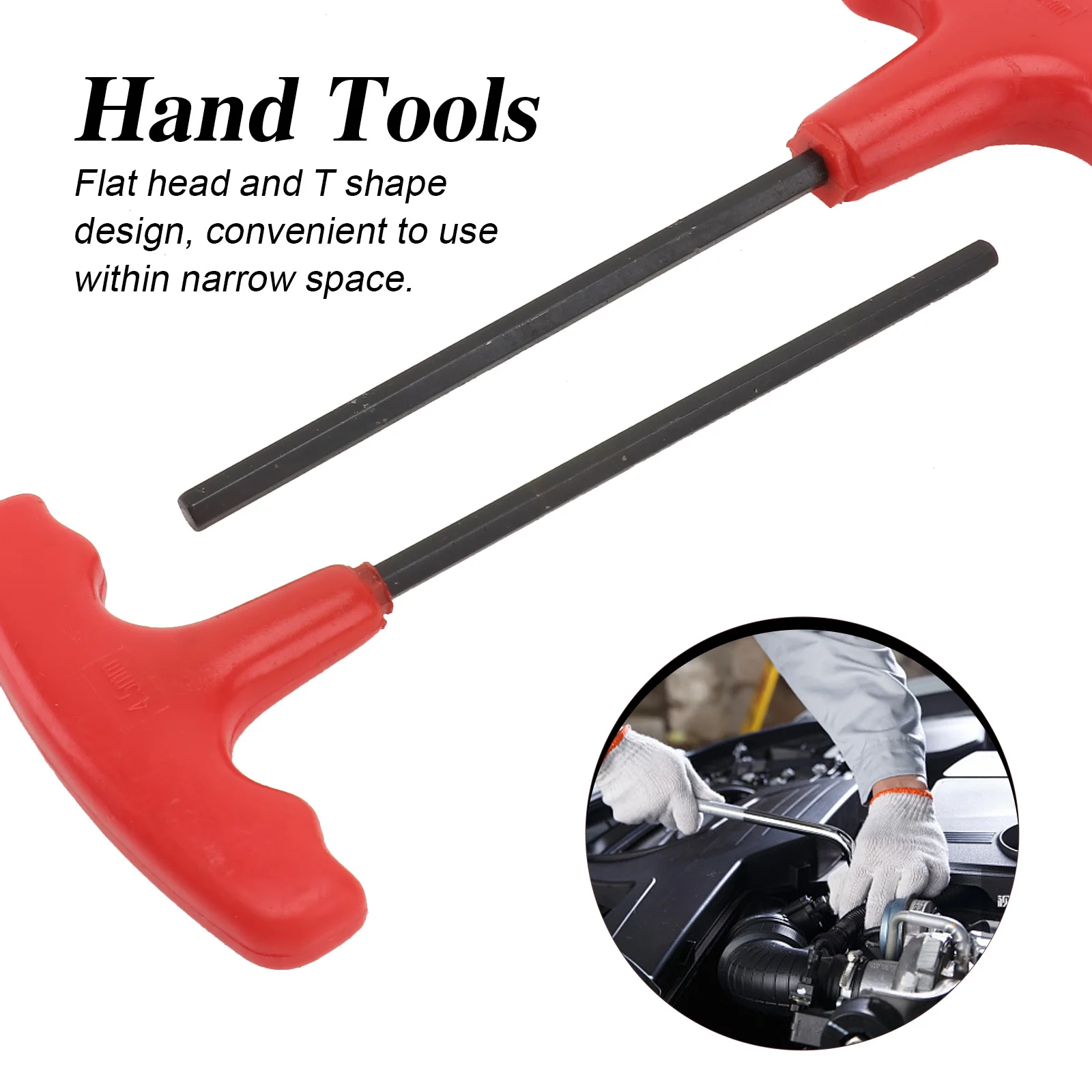 

1Set T-Handle Hex Key Set Professional T-Type Wrenches 2-55Mm Flat Head Spanners Organizer Repair Tool Kit T-Type Wrench