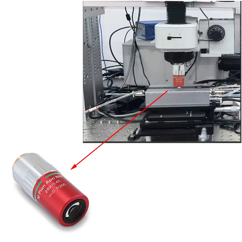 2X 5X 10X 20X 50X M Plan Apo Near-Infrared NIR Apochromatic Chromatic Aberration Correction Metallurgical Microscope Objectives