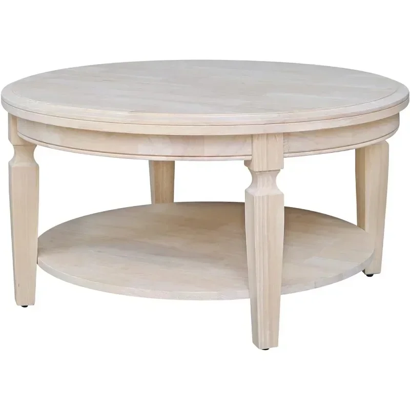 

y Round Unfinished Coffee Table