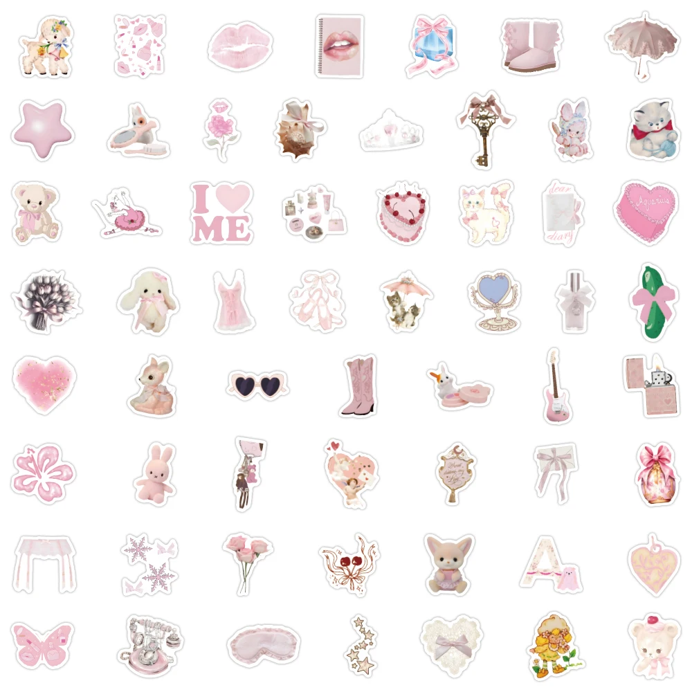 10/30/60PCS Nordic Style Coquette Stickers For Waterproof Decal Laptop Motorcycle Luggage Snowboard Fridge Phone Car Sticker