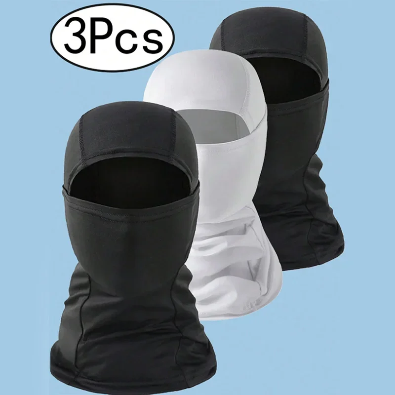 

3-Piece Balaclava Face Mask, Summer Sun Protection UV, Winter Windproof Warm Protector Lightweight Ski Mask, Suitable for Men an
