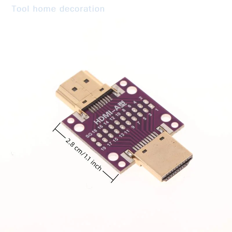 HDMI オス - メス/オス用アダプター テスト ボード。 PCB変換回路基板