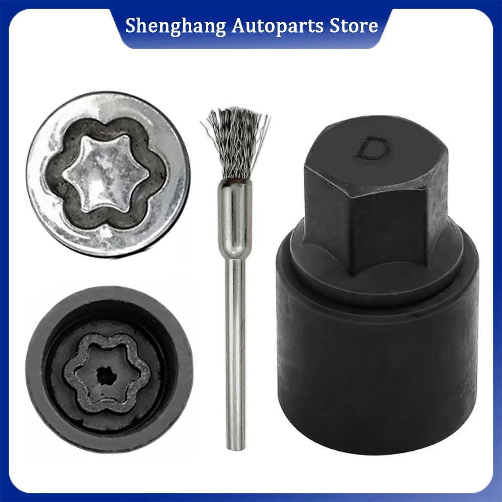 Pour Lexus Land Cruiser Sienna Prado Tacoma Chrome Toyota pneu antivol vis outil de retrait roue écrous de blocage adaptateur de douille