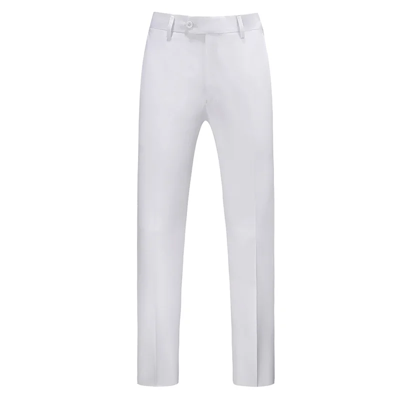 2023 Fashion New Men's Leisure Casual Boutique Solid Color Business Groom Wedding Pants Trousers