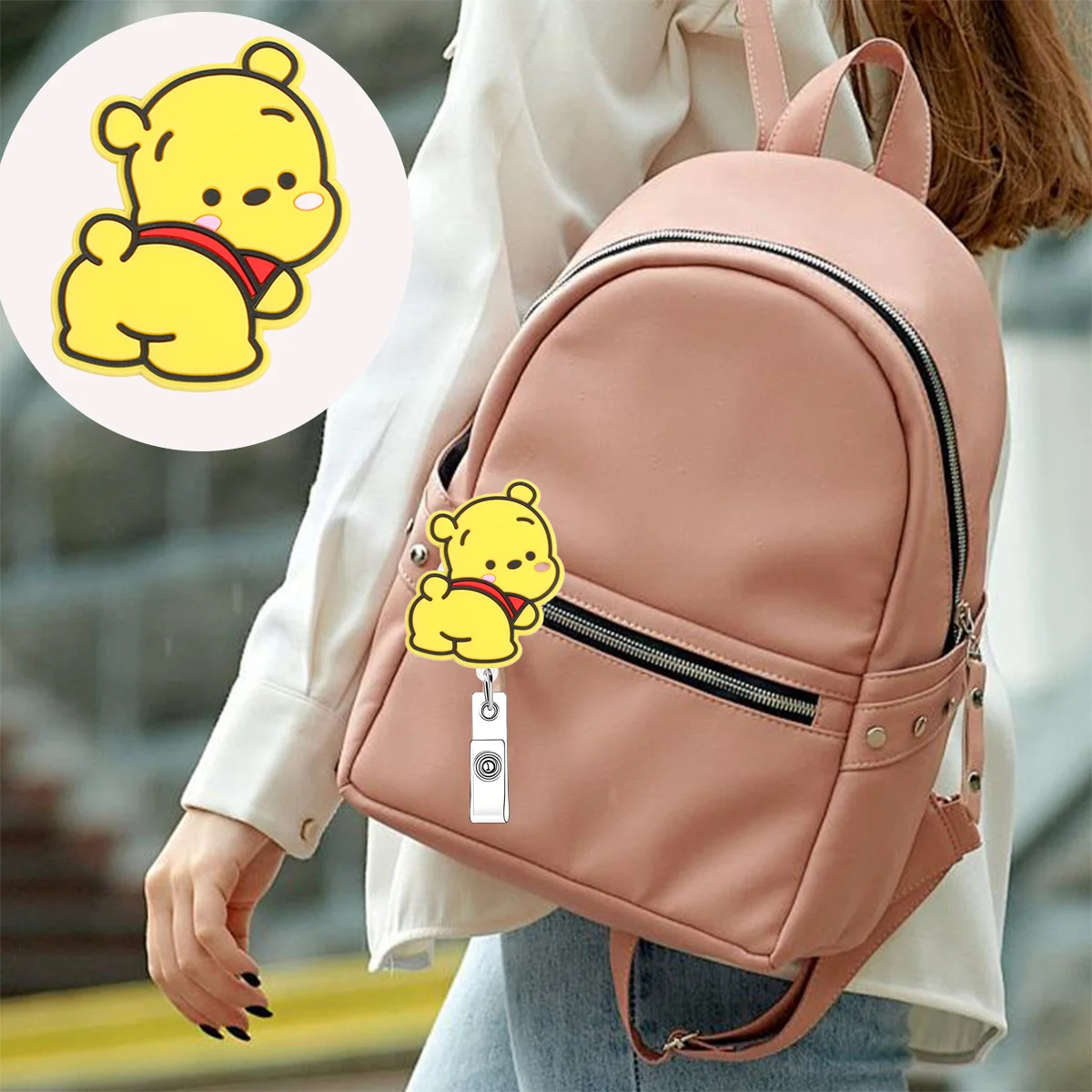 ديزني ويني ذا بوه تلسكوبي ممرضة طبيب شارة التمرير كليب مستشفى الطبية طالب معرف حامل المفاتيح