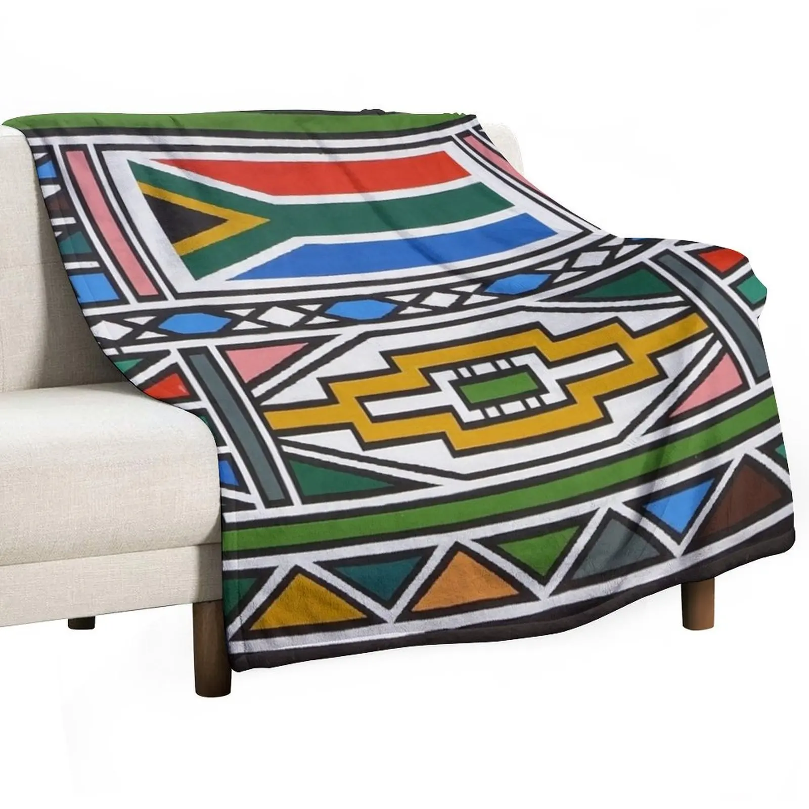 Ndebele Africa design Throw Blanket Comforter Fluffy Softs for winter Baby Blankets