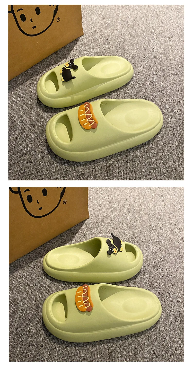 Niedliche EVA-Hausschuhe „Cloud Comfort“ – Unisex-Sommer-Slipper, rutschfeste und geruchsdichte Sandalen mit dicker Sohle für Zuhause/Strand – Detail 14