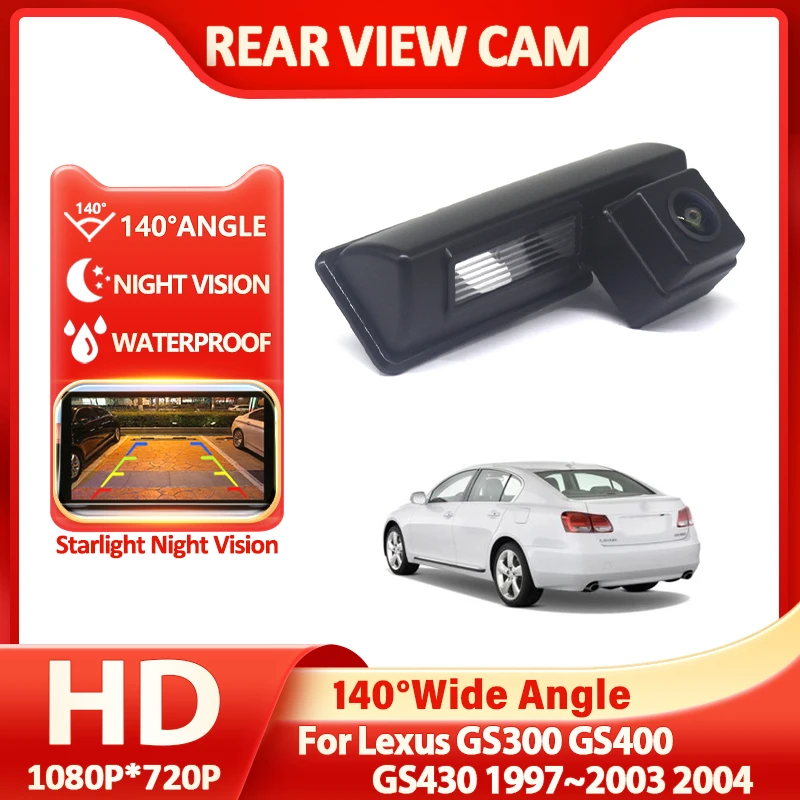 

CCD NTSC Водонепроницаемая автомобильная камера заднего вида ночного видения, резервная камера для Lexus GS300 GS400 GS430 1997 ~ 2003 2004, аксессуары