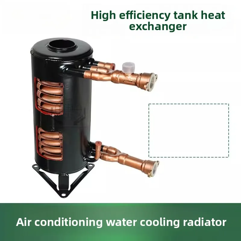 Intercambiador de Calor de Alta Eficiencia de Tipo Carcasa y Tubos, Radiador Refrigerado por Agua para Aire Acondicionado, Bomba de Calor, Calentador de Agua