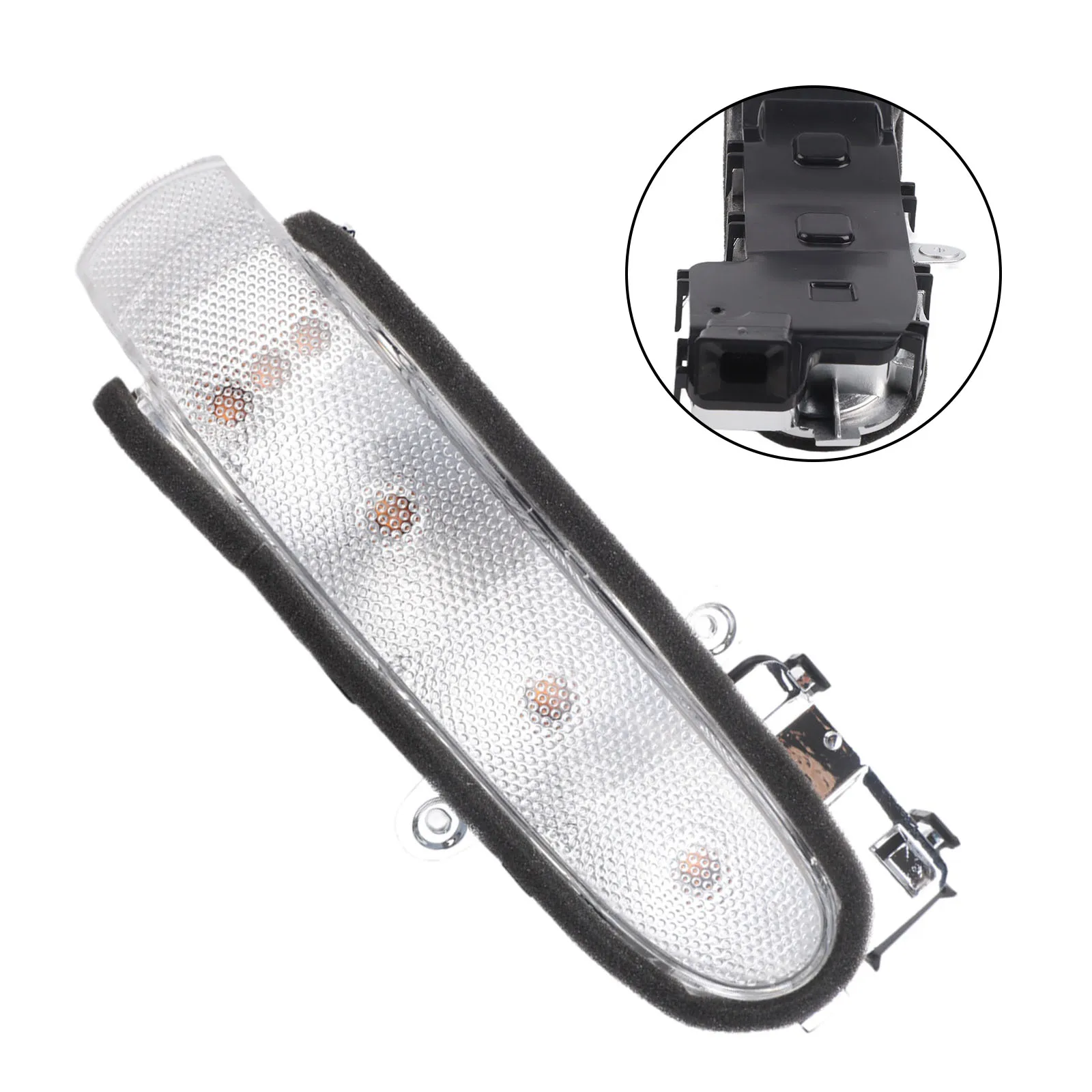 Car Mirror Repair Mirror Replacement W203 Mirror Light Rearview Lamp OEM Quality Match Low Power Draw Perfect Fitment