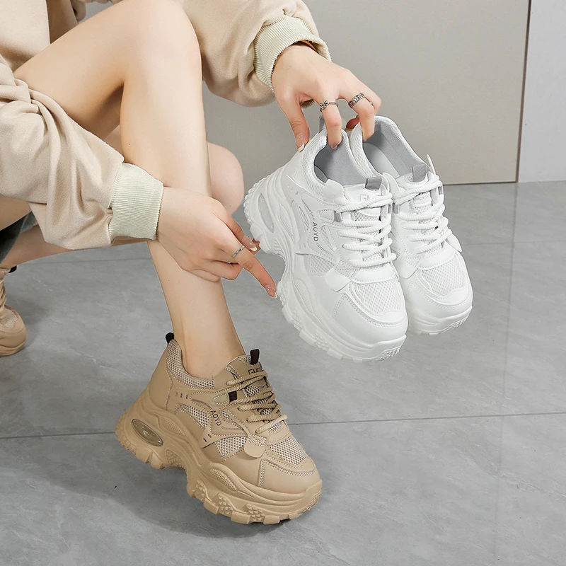 

Spring Autumn Fashionable New Style Elegant Breathable Sports Shoes Hot Selling Round Toe Comfortable Flat Casual Women's Shoes