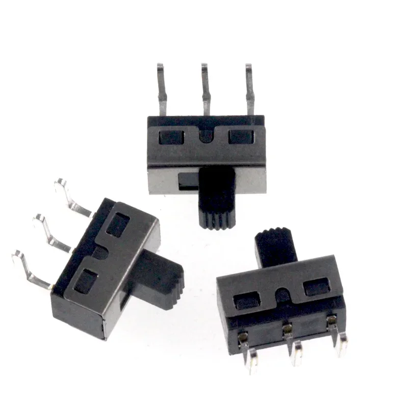 10PCS SS12D10 Right Angle TOGGLE Switch 3PIN 1P2T Handle High 5MM PITCH 4.7MM Slide Switch SS12D06