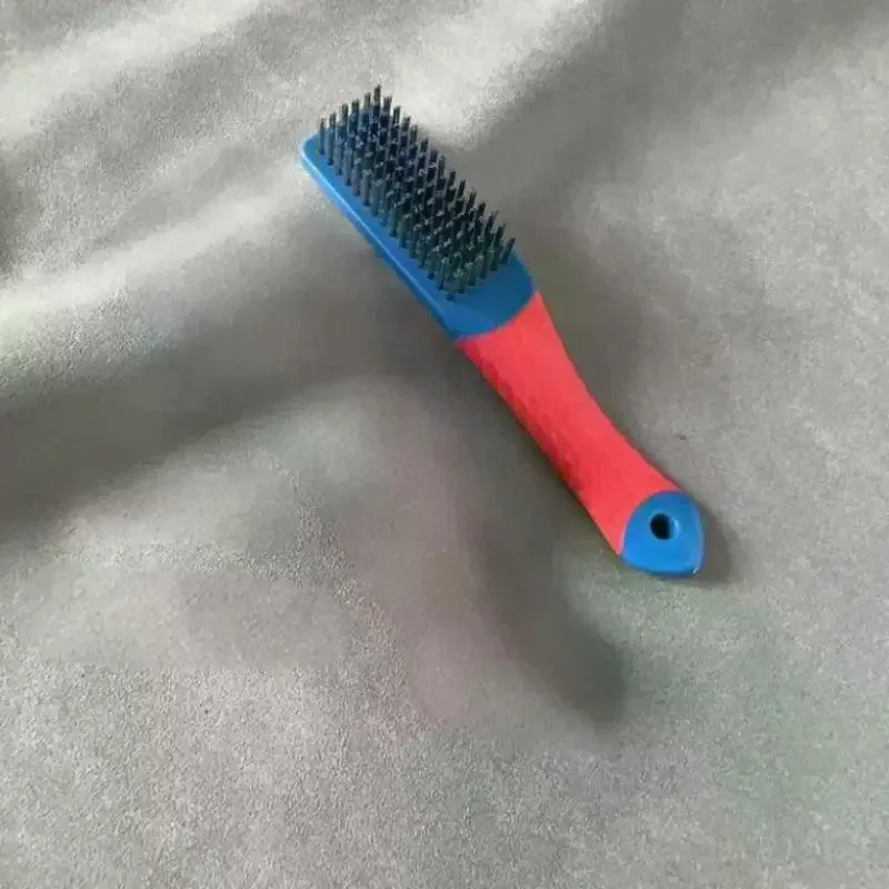 Heavy Duty Stainless Steel Wire Brush With Comfortable Plastic Handle Perfect For Removing Rust, Welding Slag, Dirt, And Paint