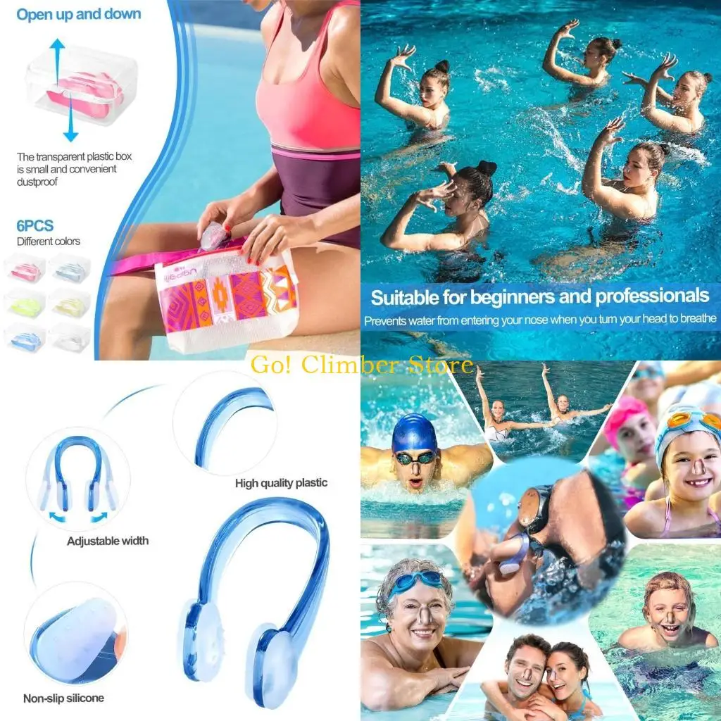 

Q84C Детское плавание с затычками для носа Плавание в режиме ленивого плавания с безопасным зажимом для носа Аксессуары для