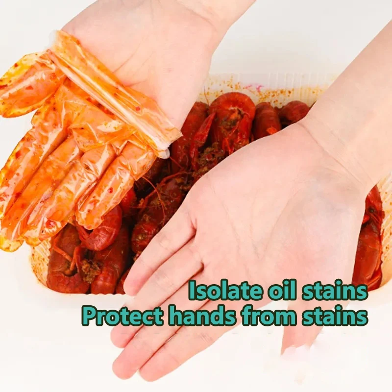 200Pcs/2Box TPE Disposable Gloves Waterproof Household Gloves For Cleaning Kitchen Cooking Dishwashing