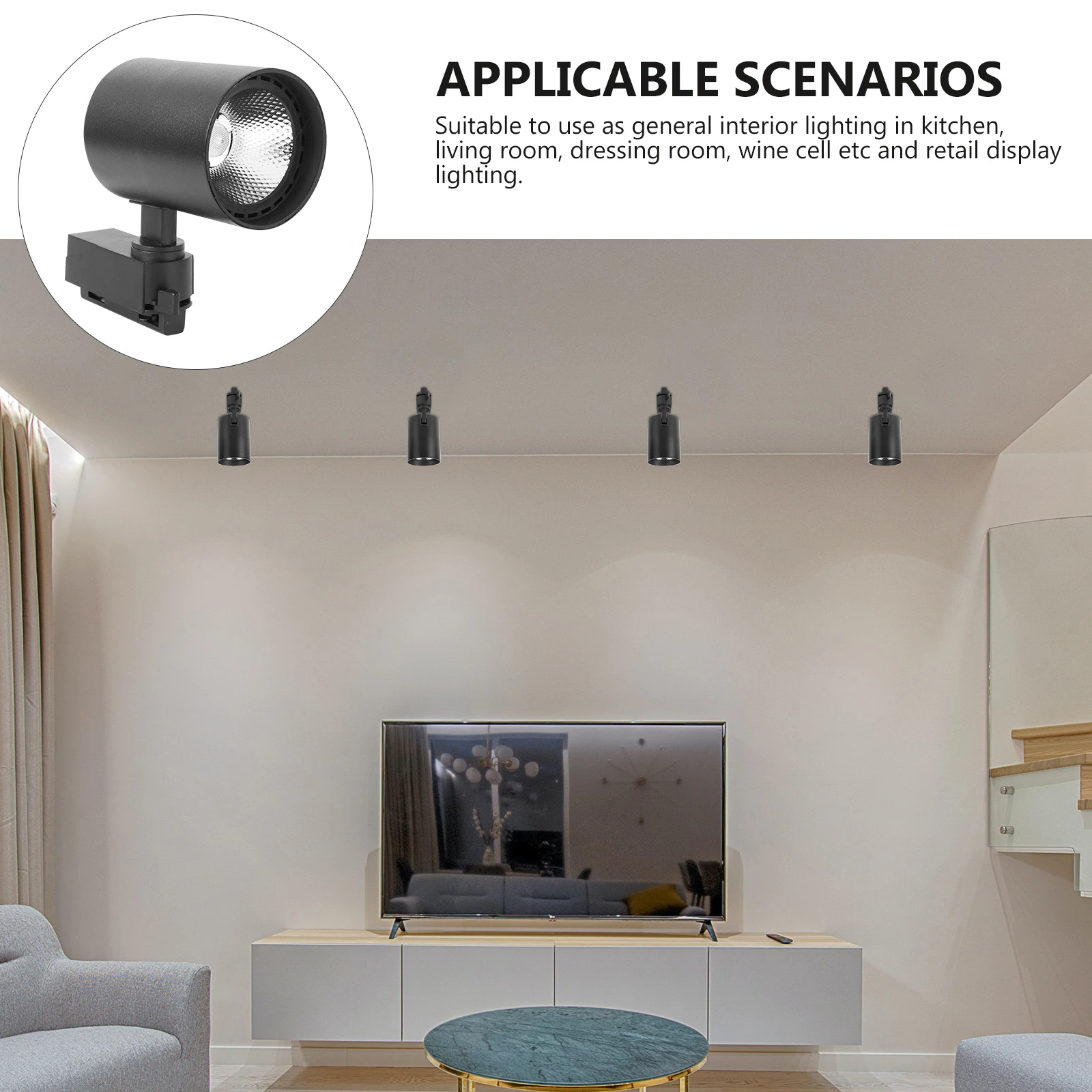 

20W LED Light Spotlight Retail Lighting Aluminum Ceiling Wall Mountable COB Lamp Dressing Room Ceiling Spotlight Display