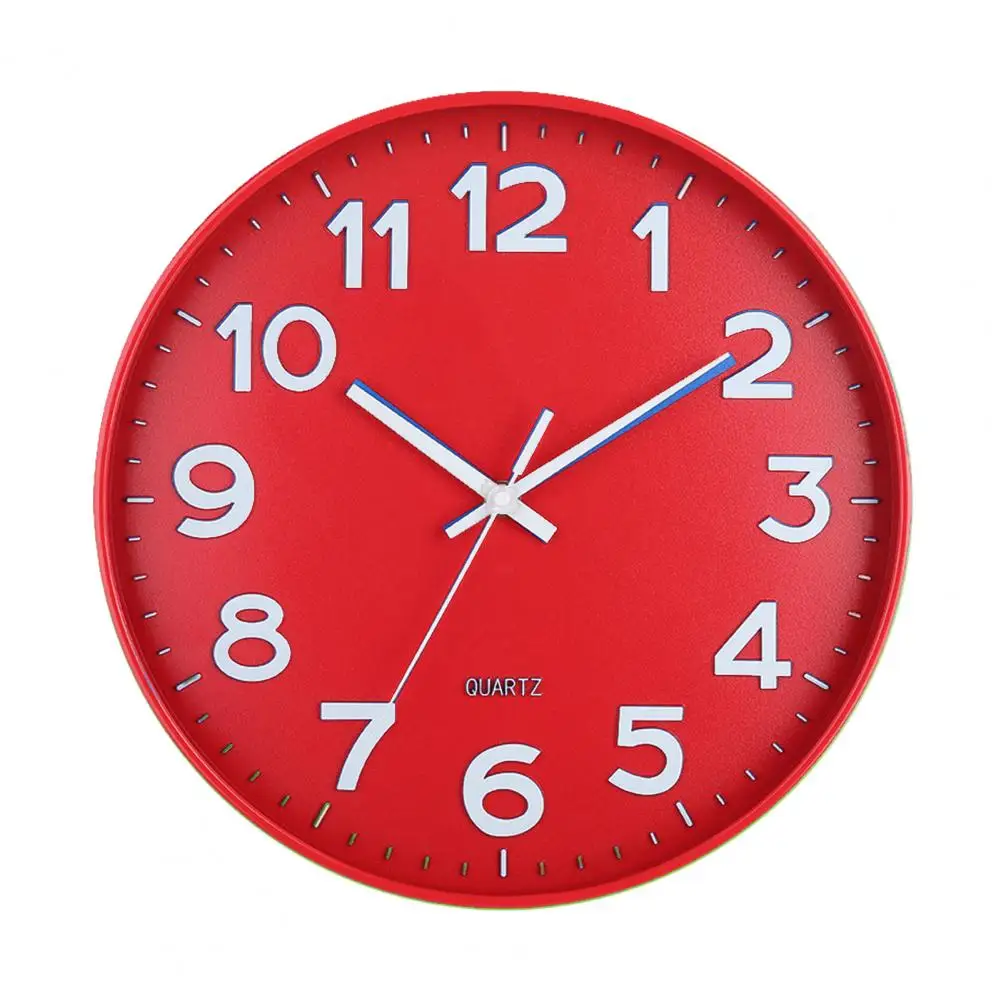 Kitchen Wall Clock Modern Wall Clock High-precision 12-inch Wall Clock Battery Operated Easy-to-read Silent Non-ticking for Home