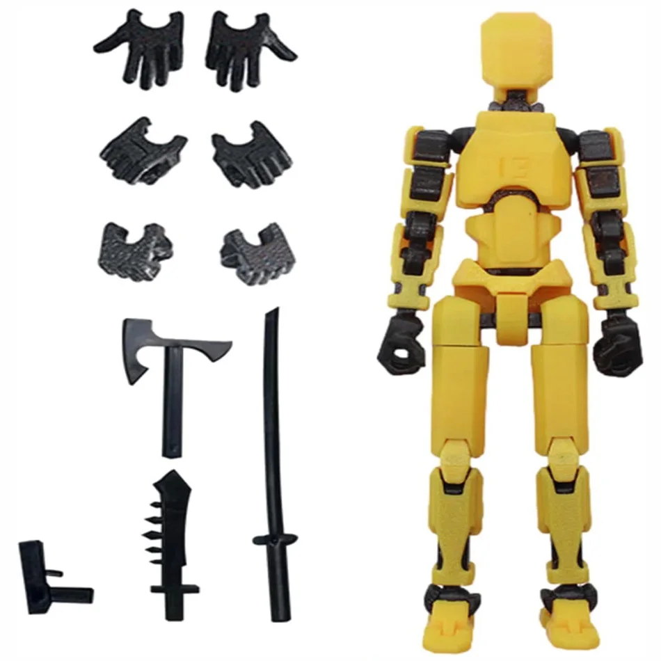 Titan 13 figurines T13 Figure 3D imprimé multi-articulé mobile Lucky 13 figurine Nova 13 figurine factice