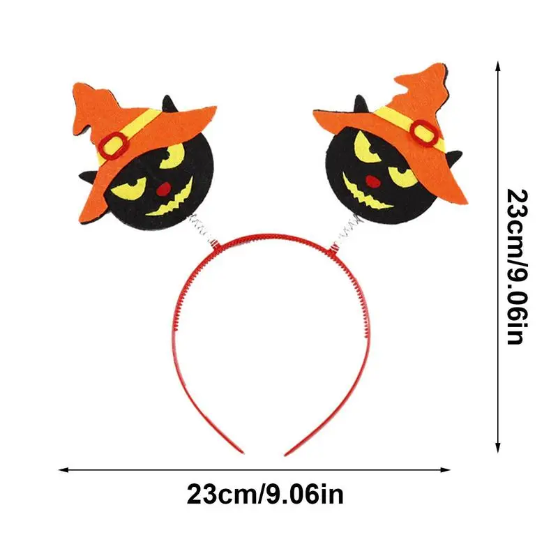 ฟักทองฮาโลวีนค้างคาวแม่มดแมว Ghost Hairbands ตลกผม Hoop วงผมคลาสสิกเด็กเทศกาล Headdress