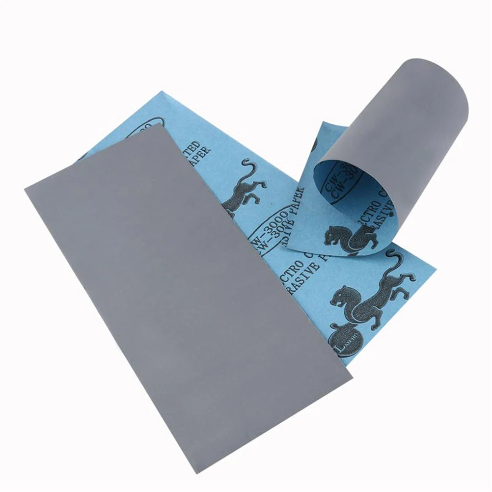 

72pcs 400-3000 Grit Wet Waterproof Sandpaper Dry Sheets for Automotive Wood niture Polishing Cleaning Maintenance