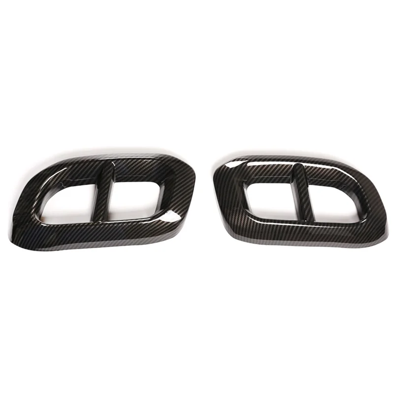 

Для Mercedes Benz GLC GLE 350 450 GLS W167 X253 X167 20-22 Автомобильный глушитель, выхлопная труба, накладка на хвостовую крышку, детали из углеродного волокна ABS-A61E