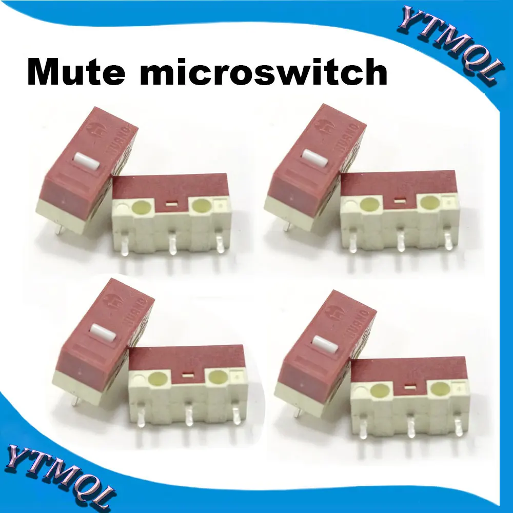 5Pcs Mute microswitch  Mouse Micro Switch Mouse Button Fretting Mouse silent button maintenance accessories