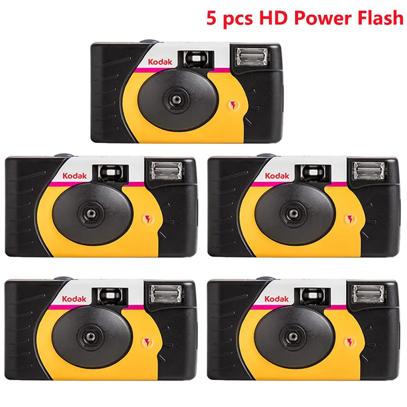 1/2/3/4/5 قطعة 39 صورة أصلية كوداك HD Power Flash/FunSaver استخدام واحد كاميرا فيلم يمكن التخلص منها ISO800 فلاش يدوي