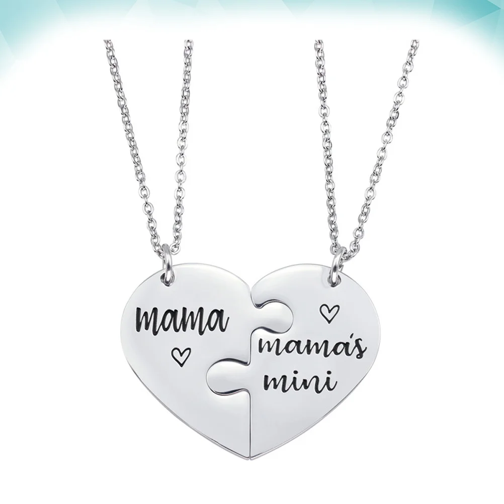 

1Set Titanium Steel Necklace Fashion Pendant Elegant Creative Jewelry Gift for Mother's Day Women Accessories Creative Necklace