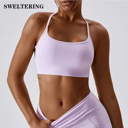 Fast Drying Breathable Yoga Bra Feels Naked Outdoor Running Sports Underwear Women's Gym High-intensity Shock Proof Fitness Top