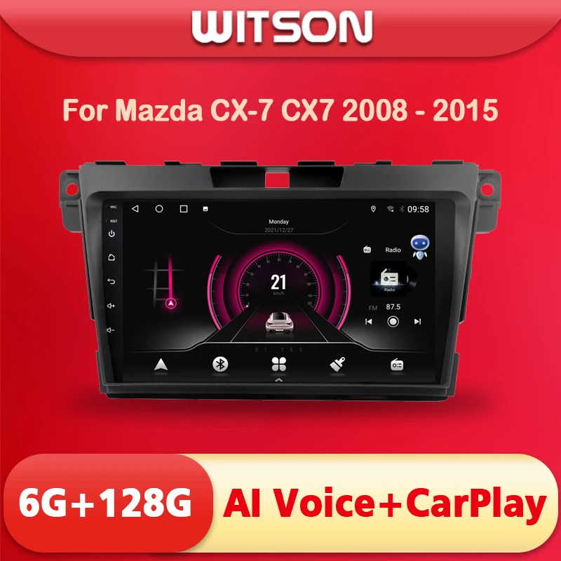 

WITSON 9 inch Android 11 AI VOICE 1 Din in Dash Car radio For MAZDA CX-7 2013-2014 Car auto stereo navigation