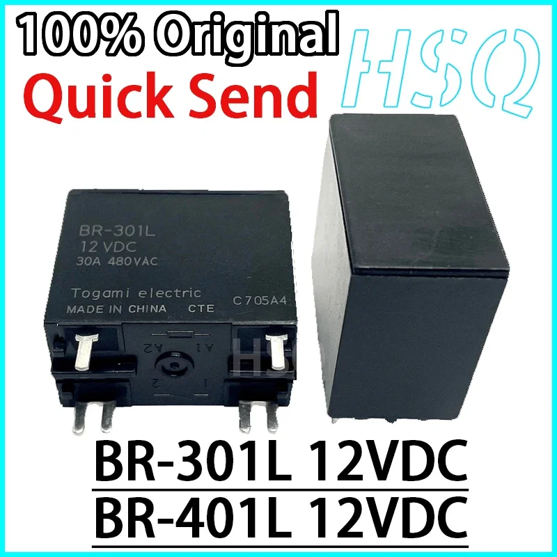 1PCS BR-301L 12VDC 30A BR-401L 40A Relay 40A4 pin