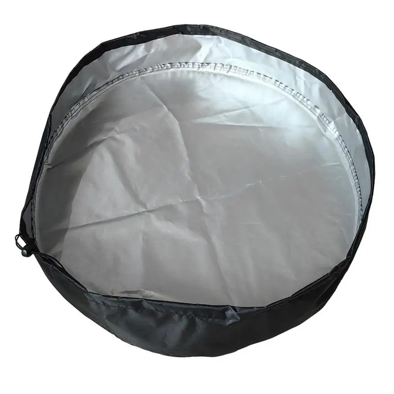 Rain Barrel Cover Rain Bucket Drum Lid Cover Oxford Cloth With Drawstring Multipurpose Protective Universal Water Storage Barrel