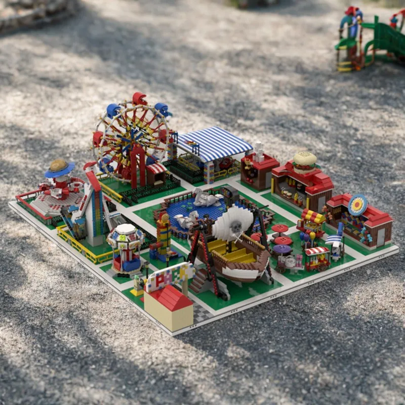 

10104PCS MOC Building Blocks Toy Modular Amusement Park Build From 13 Models Creative Gift for Kid Children Birthday DIY Project