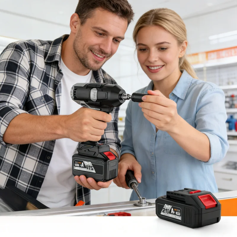 Auto Repair Grade Brushless Electric Wrench 350n.M 600n.M High Torque Frame Work Woodworking High Torque Electric Wind Cannon