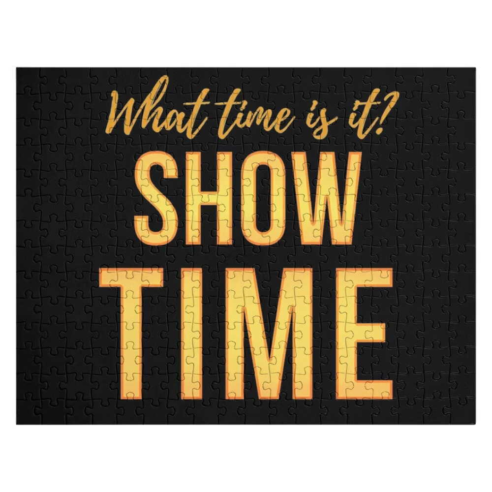 

What time is it show time Hamilton Quote Jigsaw Puzzle Custom Child Gift Customized Photo Diorama Accessories